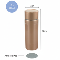 Bouteille isotherme contemporaine en acier inoxydable à double paroi de 320 ml/10 oz, écologique, avec couvercle, fournie directement par l'usine IKUK.