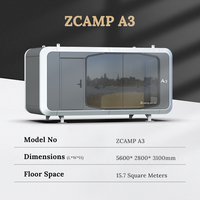 Zcamp A3 maisons préfabriquées hôtel camping mobile camping maison modulaire assemblée maison préfabriquée de luxe mobile