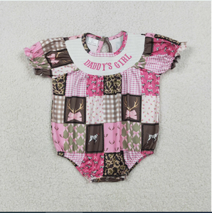 Baby SR3778 DADDY'S GIRL - Pelele de Verano para Bebé Niña con Bordado de Animales, Lazos y Estampado a Cuadros - Product Image 5