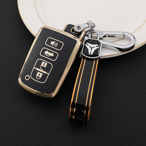 Coque de protection pour <span class=keywords><strong>clé</strong></span> de voiture en TPU souple de qualité supérieure pour Toyota Avalon camry COROLLA RAV4 Grand Highlander porte-clés sac porte-clés - Product Image 2