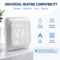 55*55mm pequeño refinamiento programable sistema de calefacción por suelo radiante inteligente Wifi termostato