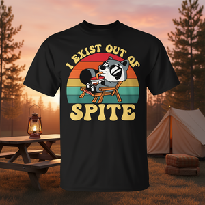 Camiseta I Exist Out Of Spite Raccoon para mujer, diseño vintage - Product Image 3
