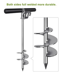 17 \ "26 \" 36 \ "Tornillo de anclaje de arena para barco <span class=keywords><strong>Kayak</strong></span> Pontoon Ski TET Anchors-Ancla DE PLAYA DE ACERO INOXIDABLE - Product Image 2