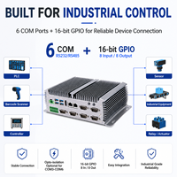 PC Industrial Integrado GPIO 2 LAN 6 COM, Mini PC Sin Ventilador de 6ª y 7ª Generación Core I3 I5 I7 DDR4 para Transporte Inteligente
