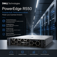 Serveur Rack 2U PowerEdge R550 avec processeur Intel Xeon Silver/Gold, stockage Hot Plug et gestion à distance IDRAC9 pour l'IT d'entreprise