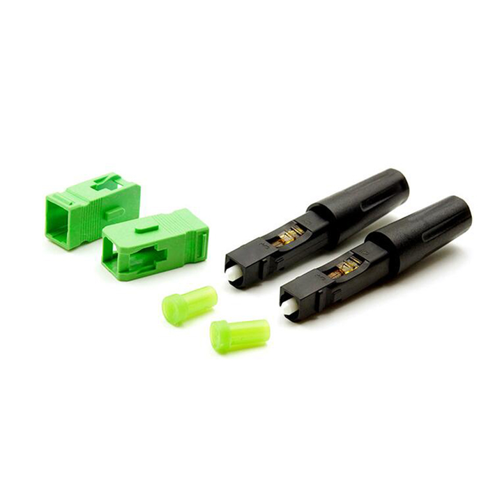 Connecteur Fibre Optique LC Double Cœur - Coupleur LC-UPC Bleu, Étanche IP68 - Pour Modules SFP, Raccordement Rapide