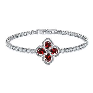OEM ODM Fournir des images Nom personnalisé Paquet LOGO Bracelet Lab Grown Moissanite Tennis <span class=keywords><strong>Amitié</strong></span> Tennis Bracelet en diamant - Product Image 5