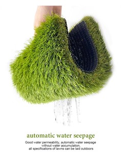 Estera de césped sintético para jardín interior/exterior de alta densidad fácil de cuidar, alfombra verde, altura de pila PP para suelo de boda - Product Image 2