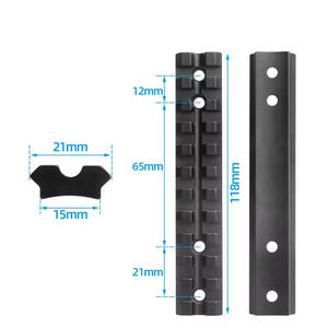 Base Adaptadora Universal de 120 mm de Largo y 20 mm con 4 Ranuras, Convertidor de Aleación de Aluminio de Alta Presión 6x para Monturas de Visores de Caza - Product Image 2