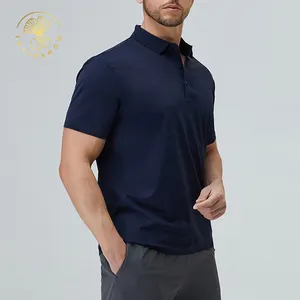 Wholesale Design Custom Logo Men's Blank Plain Nylon Dry Fit High Quality Man's Clothing Golf Uniform Polo T Shirts For Men