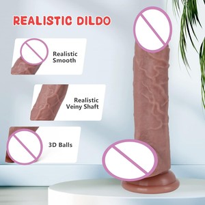 Vibratore Dildo Riscaldante Anale/Vaginale in Silicone Morbido 100% Impermeabile con Telecomando per Donne, Giocattolo Sessuale per Lesbiche 390g - Product Image 3