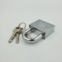 Clé à palettes carrées de 70mm Glora Brand Electronic Chrome Plated Long Shackle Keyed Alike Rustproof Iron Padlock for Door Use