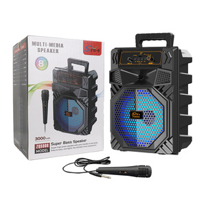 Altavoz Inalámbrico SING-E para Exteriores, Bajos Super Potentes, Conexión TWS, Alto Volumen, Ranura para Tarjeta FM, Batería de 1000-2000 mAh, 5-10 W, Karaoke en Casa - Product Image 1