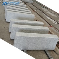 Grand escalier extérieur en pierre naturelle Chine G603 Marches en bloc de pierre de granit gris clair
