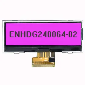 مصنع شاشات الكريستال السائل 3.0 بوصة LCD مع RGB LED الخلفية 240x64dots مصفوفة ترس وحدة عرض إل سي دي