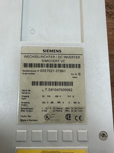 6SE7021-3TB61 SIMOVERT VC คอนโทรล 3AC 510-620V 13.2A 5.5kW IP00 PLC - Product Image 5