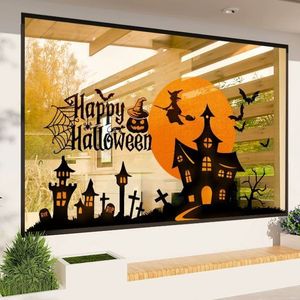 Halloween Ghost Festival Store decorazioni in PVC vetro porta adesivi per centro commerciale <span class=keywords><strong>eventi</strong></span> negozio atmosfera Layout vetrina - Product Image 5