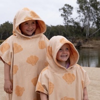 Customized Terry Poncho Towel for Kids Hooded Surf Poncho Swim Hooded Changing Robe Jacquard Bath Towel for Baby