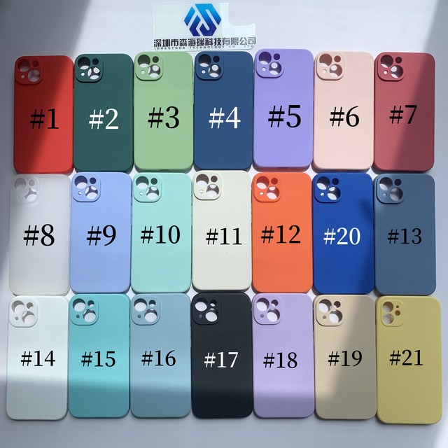 Soft Colorful TPU Phone Case for iPhone 15 Waterproof Shockproof Mobile Phone Case Camera Protector Case for iPhone 14