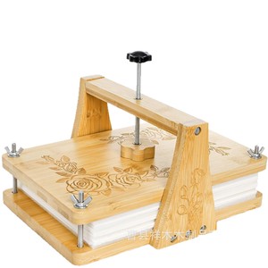 Tabla de bambú para prensar flores con abrazadera ajustable para secar y preservar flores, herramienta para manualidades. - Product Image 5