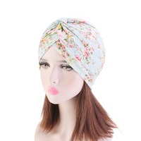 Turbante plisado indio para mujer, gorro de alta calidad con estampado árabe de algodón, Hijab, gran oferta, 2022