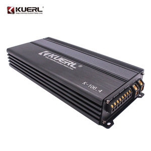 KUERL เครื่องขยายเสียงรถยนต์ 4 ช่อง 4x100W คลาส AB 12V กำลังขับสูง อัพเกรดเสียงคุณภาพสูง ตัวเครื่องอะลูมิเนียมอัลลอย - Product Image 2