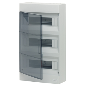 Quadro Elettrico a Muro Vimar 36M IP40 Grigio con Sportello Trasparente per Uso Interno - Product Image 1