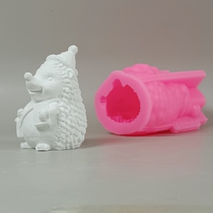 Moldes de fundición de resina hechos a mano para adornos decorativos DIY estilo Ins herramientas de escritorio de silicona molde de erizo W0781 - Product Image 3