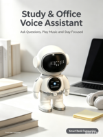 Robot de compagnie IA de bureau DeepSeek ChatGPT avec écran OLED, expressions faciales, dialogue vocal, capteur tactile, animal de compagnie interactif et station de charge