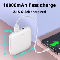Mini Banco de Energía Portátil de 10000 mAh y 20000 mAh con Luz LED, Carga Rápida y Personalización de Logotipo