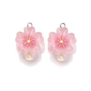 Pendentifs en résine pour artisanat, sucettes glacées, accessoires <span class=keywords><strong>DIY</strong></span> en résine, jouets alimentaires simulés, pendentifs collier <span class=keywords><strong>Cactus</strong></span> Fleur de pêcher - Product Image 2