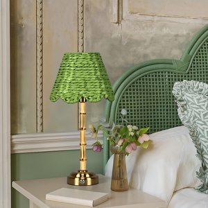 In Stock lampada da tavolo a LED 2700K sostituibile In Rattan <span class=keywords><strong>paralume</strong></span> In bambù senza fili ricaricabile per camera da letto interna illuminazione flessibile - Product Image 6