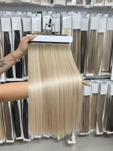 Estensioni per <span class=keywords><strong>capelli</strong></span> umani vergini al 100% Luxsea 15A con nastro adesivo, a doppia trama, cuticole allineate, invisibili, 18-28 pollici - Product Image 4