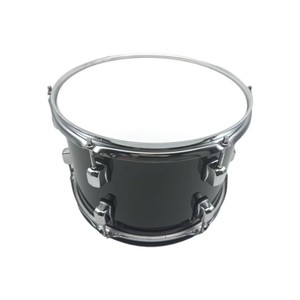 Pelle per tamburo tom professionale da 12 pollici nera con dettagli in mesh, in legno, accessori per batteria elettronica - Product Image 4