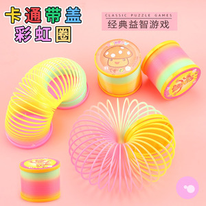 วงแหวนสปริงสีรุ้ง 5.7x6.4 ซม. ของเล่นพลาสติกแบบซ้อนสำหรับเด็กอายุ 4-6 ปี - Product Image 2