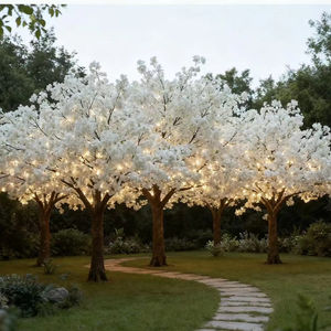 Arbre de cerisier artificiel blanc durable - Pas besoin d'arrosage pour la décoration de mariage, la mise en place de restaurants et de maisons - Product Image 6