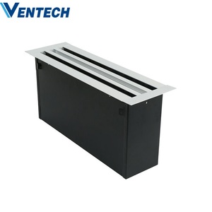 Ventech Klimaanlagen-Bestseller Aluminium Standard Linearer Schlitzdiffusor Modernes Luftgitter Mit <span class=keywords><strong>Plenum</strong></span> - Product Image 2