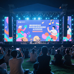 Rendimiento confiable Resistente a la intemperie Alta definición 500mm x 1000mm P3.91 Alquiler de pared de video LED al aire libre para grandes eventos - Product Image 2