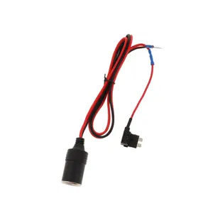 DC12-24V Fsue Tap 18AWG 100 см автомобильное зарядное устройство, прикуриватель, гнездо, Кабельный штекер, адаптер