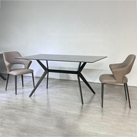 Mesa de comedor de azulejos de cerámica, moderna, de lujo, nórdica, ligera, para Hotel, exclusiva, superventas