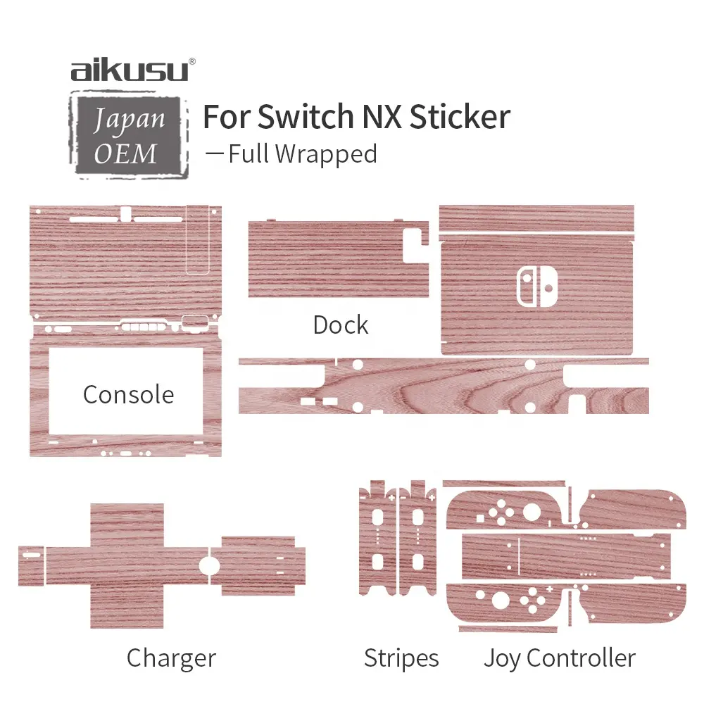 Aikusu manufacruring OEM ODM video oyunu ve aksesuarları parti malzemeleri Nintendo anahtarı için NX konsolu wrap sticker