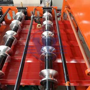 เครื่องทำกระเบื้องเหล็ก IBR เครื่องขึ้นรูปลอนหลังคาเหล็กชุบสังกะสี ประสิทธิภาพคงที่ เครื่องขึ้นรูปลอนหลังคาแผ่นเหล็ก - Product Image 5