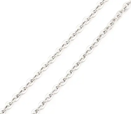 Alibaba веб-сайт 2015 популярный новый продукт модные ювелирные изделия 2,0 мм титановая Нержавеющая сталь Серебряное женское ожерелье O-цепь-24 дюйма