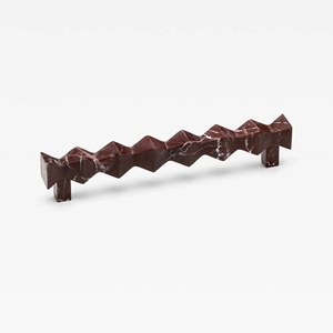Poignée de tiroir en marbre Rosso Levanto de forme personnalisée, poignée longue irrégulière en pierre naturelle pour meuble - Product Image 5
