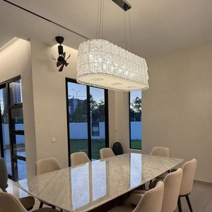 Lustre long en cristal de style français pour salon et salle à manger, lumière personnalisée de luxe pour chambre à coucher, haut de gamme, Europe - Product Image 4