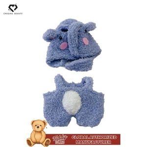 Teddy ISLAND Abbigliamento in Peluche Personalizzato con Cappuccio a Forma di Elefante Blu Autorizzato Globalmente - Product Image 2