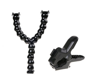 ปรับยืดหยุ่นผู้ถือ CLAMP ขาตั้งกล้องคู่คอสำหรับ <span class=keywords><strong>GoPro</strong></span> <span class=keywords><strong>Hero6</strong></span>/ 5/4/3/2 SJCAM Sport Action กล้องอุปกรณ์เสริม - Product Image 4