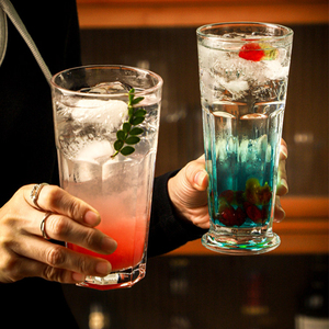 Vaso de Vidrio Grueso de Gran Capacidad para Jugos, Bebidas Frías, Agua con Gas, Cócteles, Mojitos, Highball y Bebidas Largas - Product Image 3