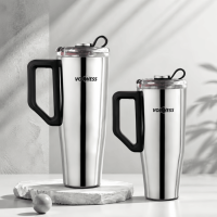 2 gobelets isothermes à double paroi en acier inoxydable anti-fuite pour les voyages, le camping et les activités de plein air