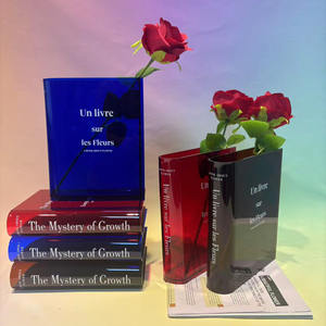 कारखाने सीधे बाल एक्रिलिक पुस्तक के आकार के पारदर्शी <span class=keywords><strong>vase</strong></span> क्रॉस-बॉर्डर क्रॉस-बॉर्डर बेस्ट सेलिंग हैंडमेड पर्यावरण के लिए - Product Image 4